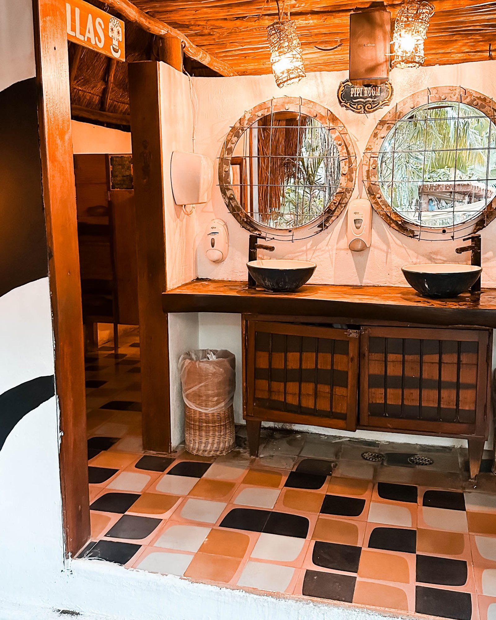 Toiletten eines Restaurants