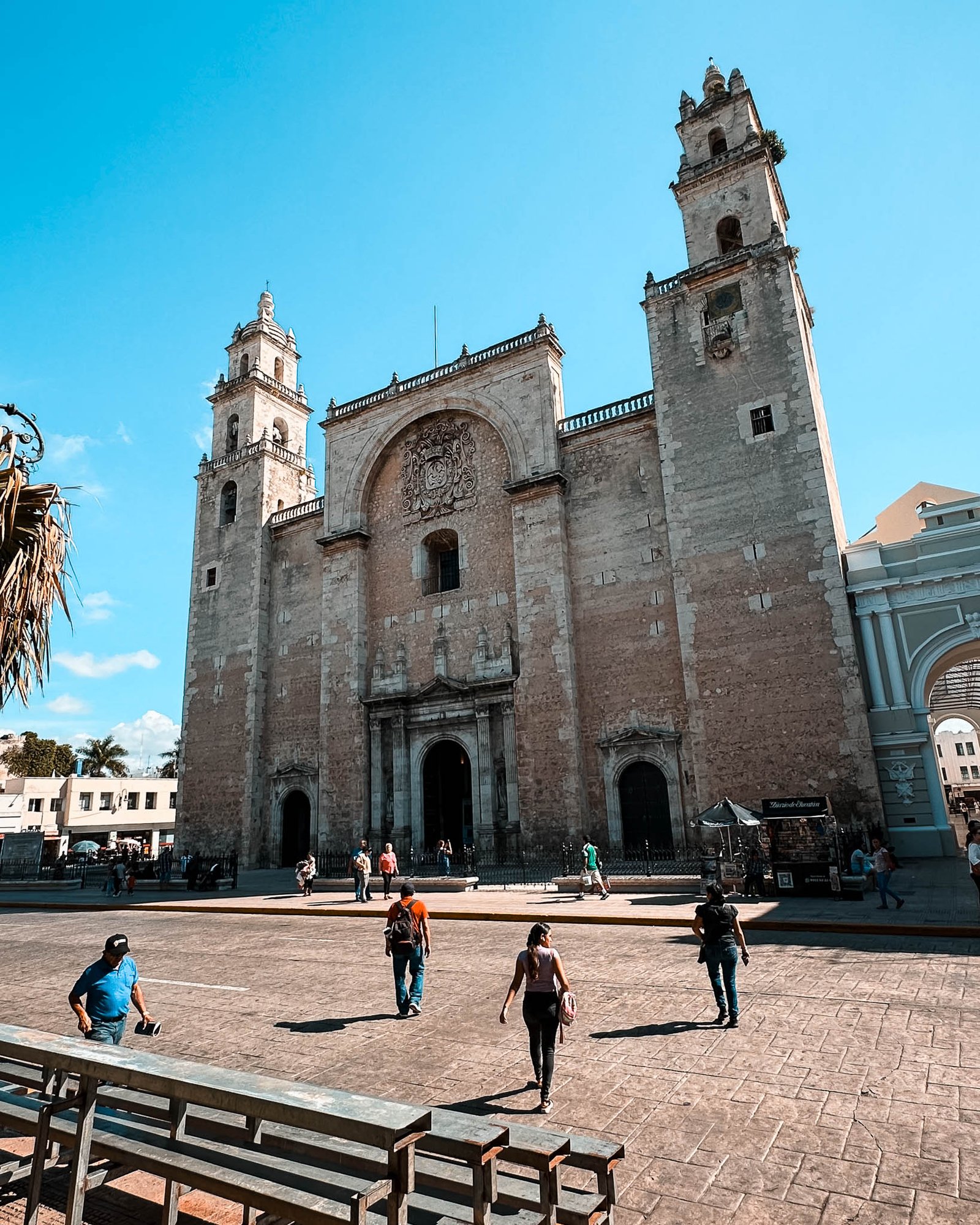 Eine große Koloniale Kathedrale in Merida