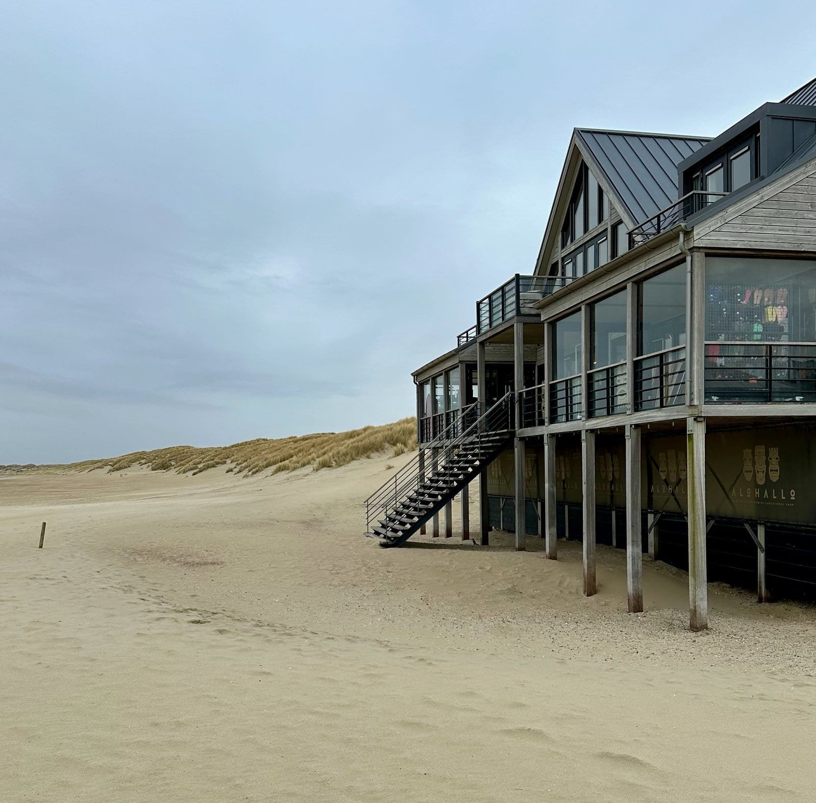 Blick auf Strand und Beware Beach Restaurant