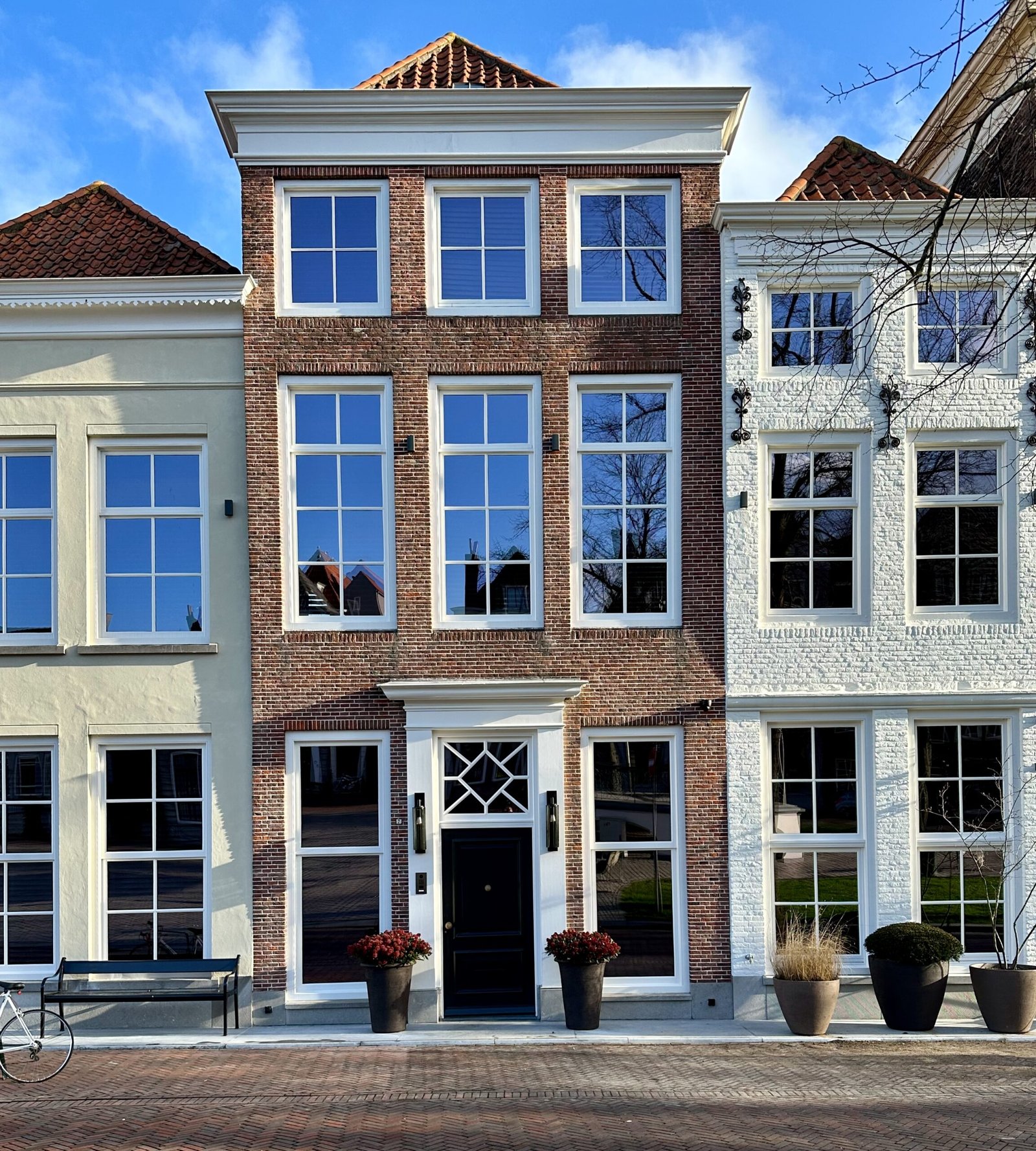 Blick auf eine typische Hausfassade in Zeeland